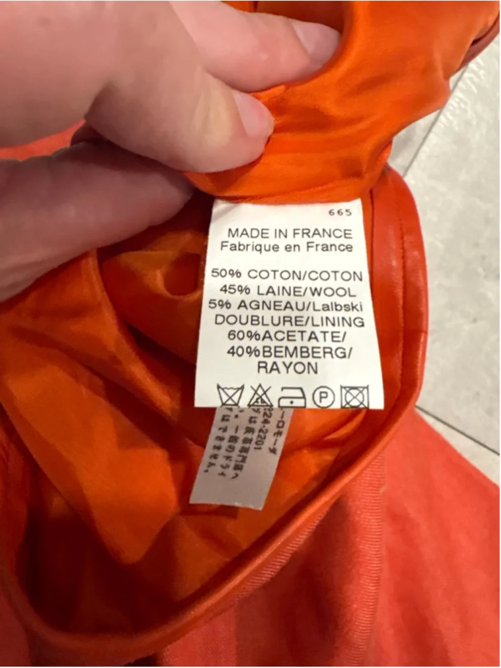 Paule Ka Paris Orange Red A-Line Knee Length Tailored Luxury Skirt SZ 38